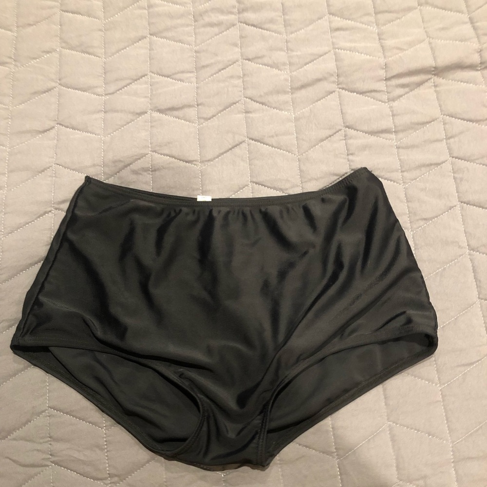 High waisted swim bottoms